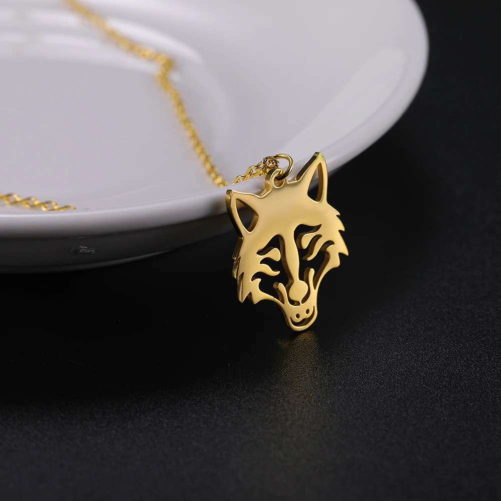 Fishhook Волк принтом лисы собаки кота в другом животных золотой Цвет полые из