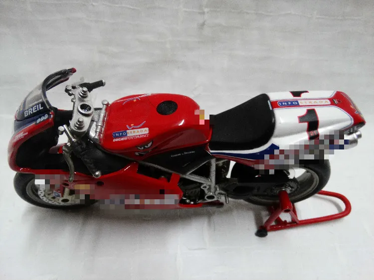 Классическое литье под давлением Металл специальный 1/12 Италия Superbike Настольный дисплей Коллекция Модель игрушки для детей