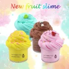 Слайм для поставки слаймов сделай сам с фруктами, ароматерапия, игрушка для детей, мягкий и медленно поднимающийся полимерный антистресс, игрушки