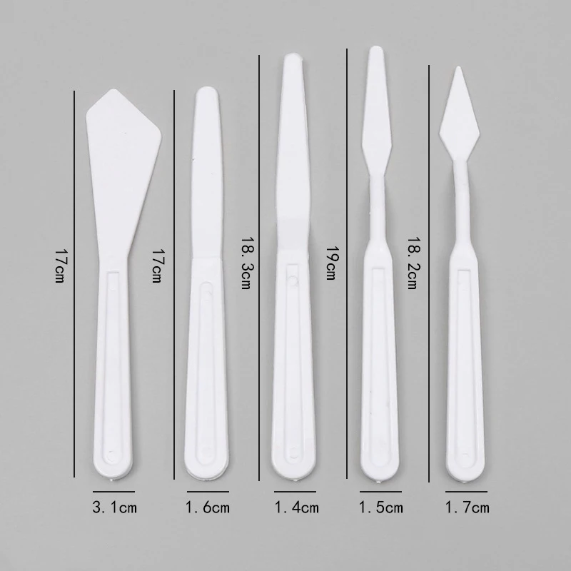 5 шт. пластиковый скребок для палитры шпатель набор покраски инструменты