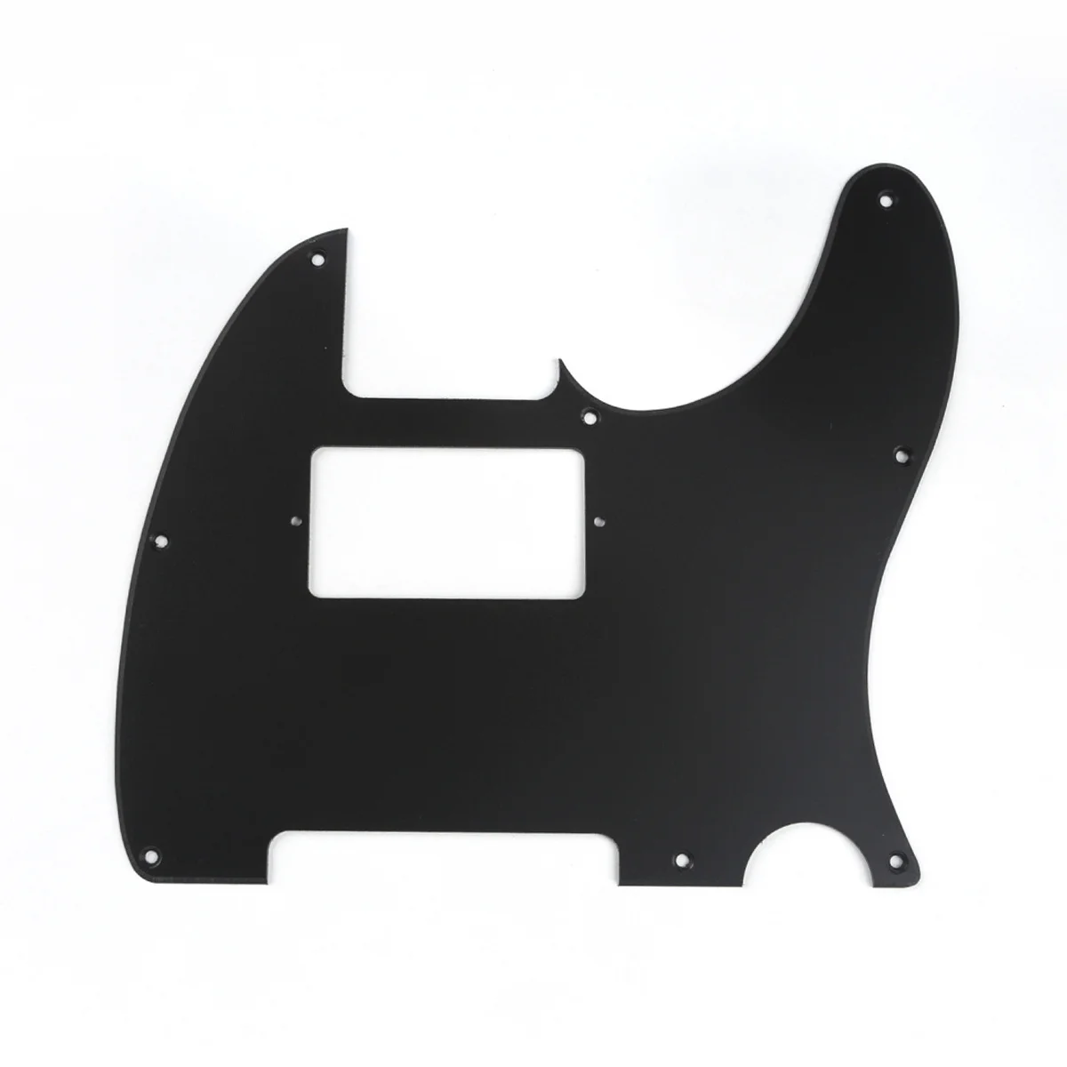 

Musiclily 8 Hole Guitar Tele Pickguard Humbucker HH for USA/Mexican Made Fender Standard Telecaster Style, 1Ply Matte Black