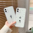 Милый прозрачный чехол для телефона с мультяшным космонавтом для iPhone 11 12 Pro Max X XR XS Max 7 8 Plus SE2020, Ударопрочный Мягкий чехол из ТПУ