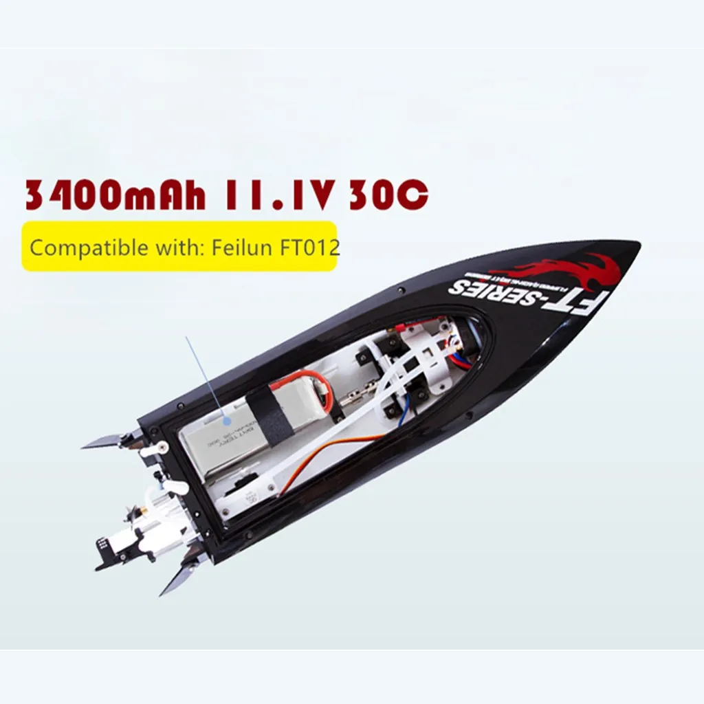 COMPUDA Upgrade Boat 11 1 V 3400mAH 3S часть батареи для Feilun FT012 Huanqi 734 RC части лодки и