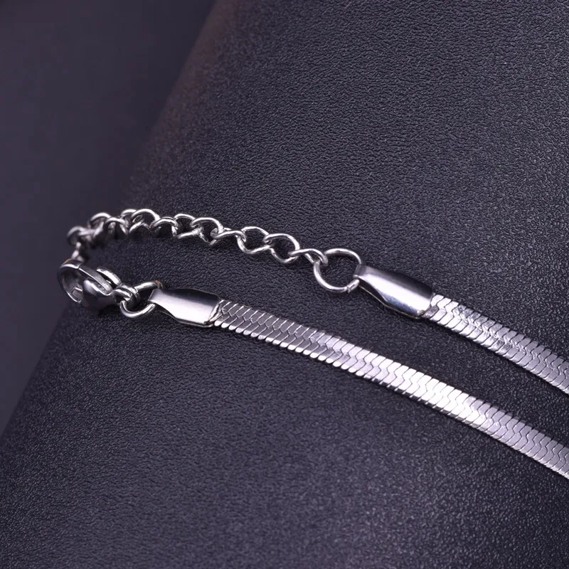Многоразмерные змеиные цепи из нержавеющей стали для женщин и мужчин ювелирные