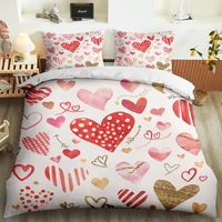 3d printed cartoon watercolor printing bed set home bedding set ducet cover pillowcase 23pcs high quality lovely pattern