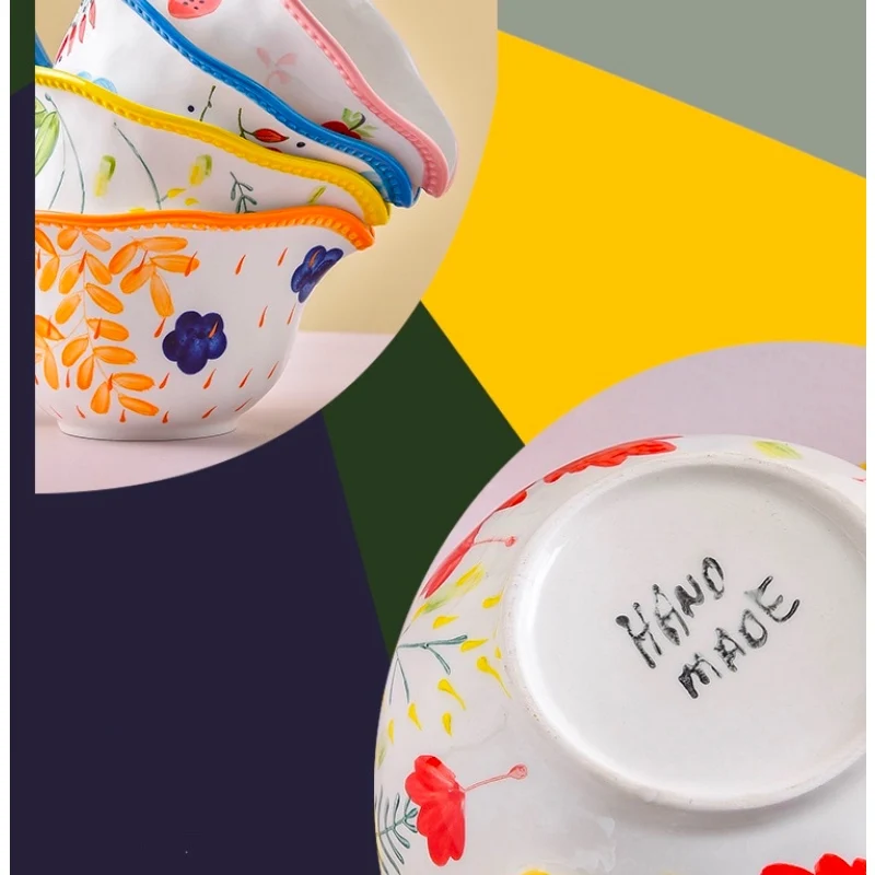 Тарелка для салата чайная чашка блюдо ужина тарелки с мультяшным рисунком стеков