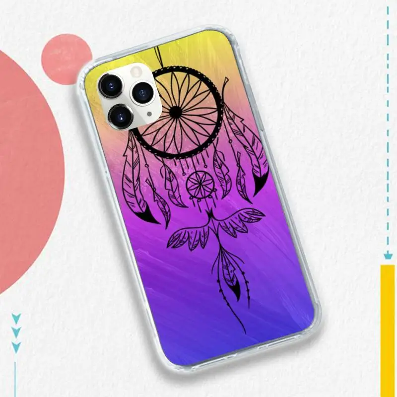 

Retro Dreamcatcher Mandala Phone Case for iPhone 11 12 pro XS MAX 8 7 6 6S Plus X 5S SE 2020 XR