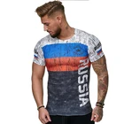 3D печать футболка российский флаг шаблон рисунок Мужская и женская одежда модная повседневная футболка Круглый воротник футболка