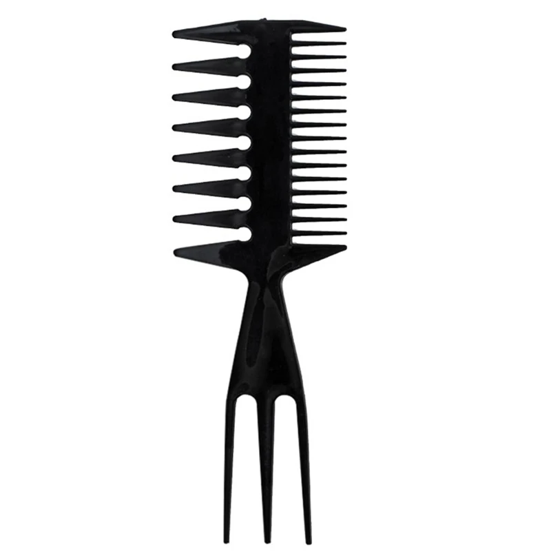 HOT!4PCS Professional Double Side Tooth Combs Fish Bone Shape Hair Brush Barber Dyeing Cutting Coloring Man Hairsty | Красота и