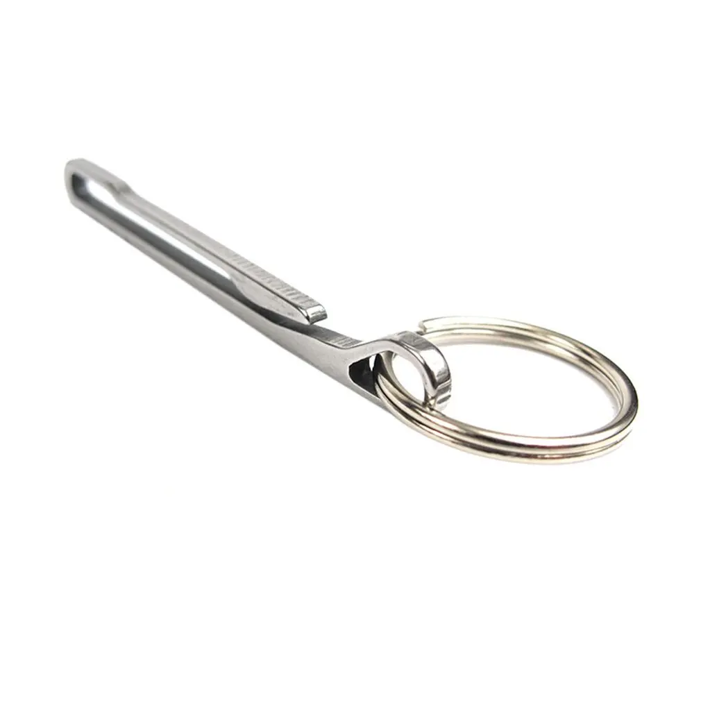 Пряжка из нержавеющей стали Карабин брелок поясной ремень зажим кольцо для