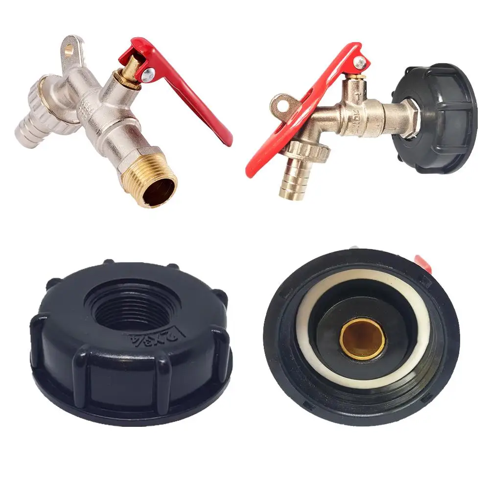 IBC тотализатор Танк Еда Класс дренажный адаптер 1/2 &quotСадовый шланг с замком кран