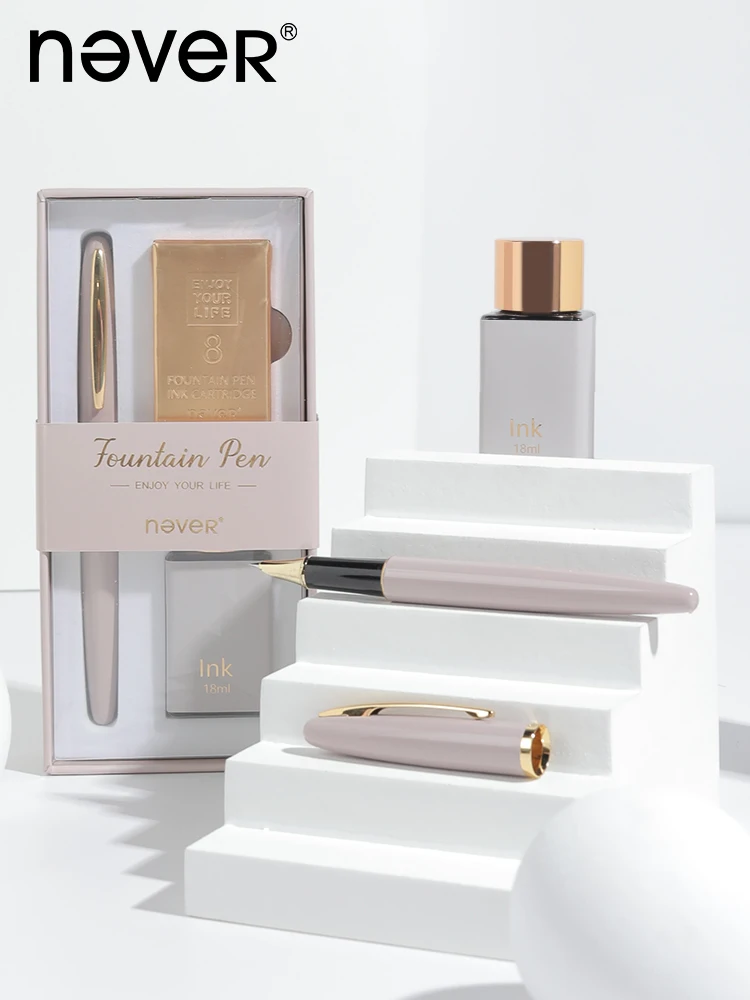 

Never Fountain Pengift Box Set Student Gift Box Posture Pen Freshmen's Anniversary Student Gift Business Gift High Value