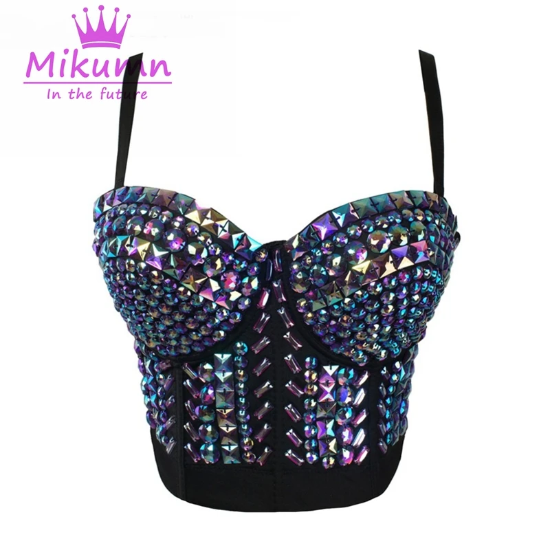 Женский бюстгальтер бюстье пуш ап вечерние бюстгальтеры с блестящими стразами