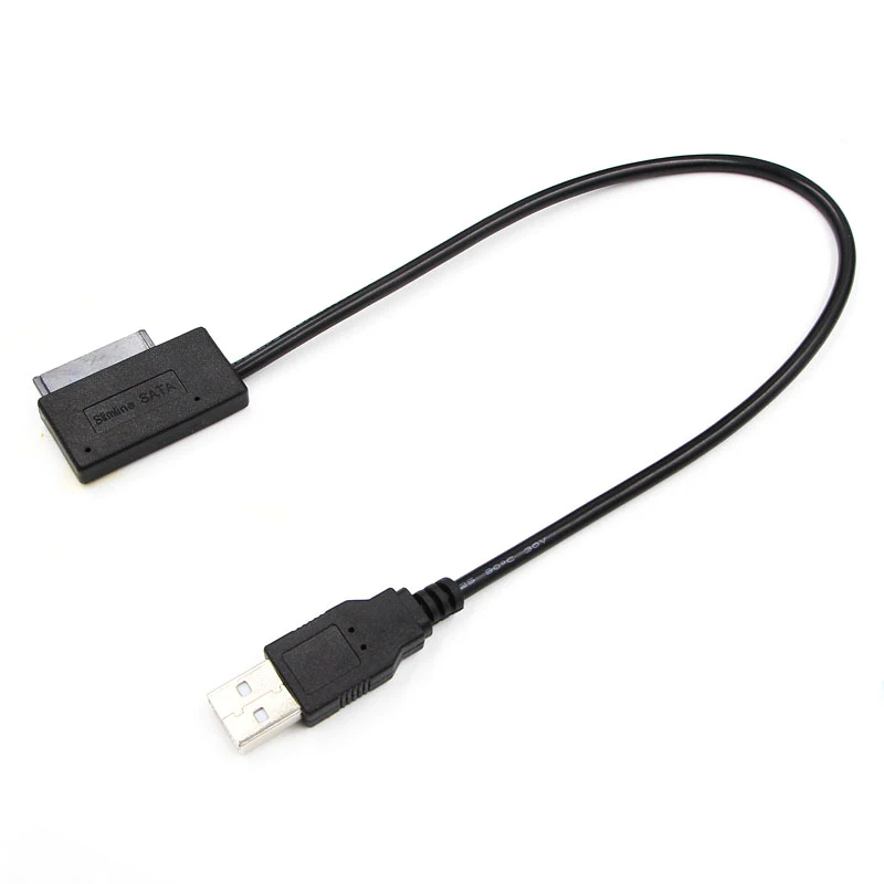 Новейший USB 2 0 Mini Sata II 7 + 6 13Pin адаптер конвертер кабель voor ноутбук CD/DVD Встроенная