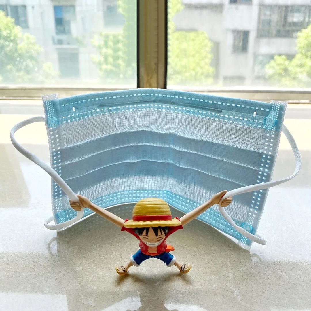 

Japan One Piece Anime Figure Monkey D Luffy Model Toys Help Better Wear Masks Accessories Cosplay Collectible Model Gift Toys
