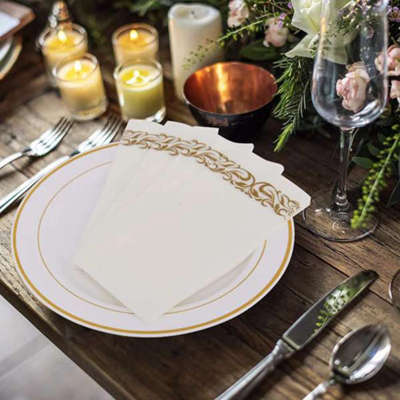 

250 Sheets Paper Hand Towels for Guest Bathroom Wedding Folded Towels Cloth Disposable Guest Towels Soft Absorbent Paper