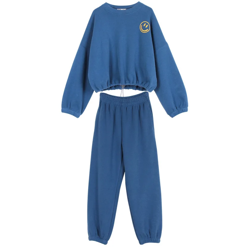 

Girls Tracksuit 2020 Winter Fleece Thicken Kids Costume Children Clothing Sweatshirt Pants Sport Suit for Girls Clothes Set 12 Y