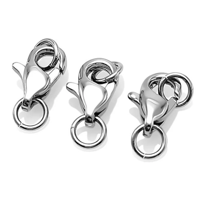 

20 шт., застежки-карабины из нержавеющей стали