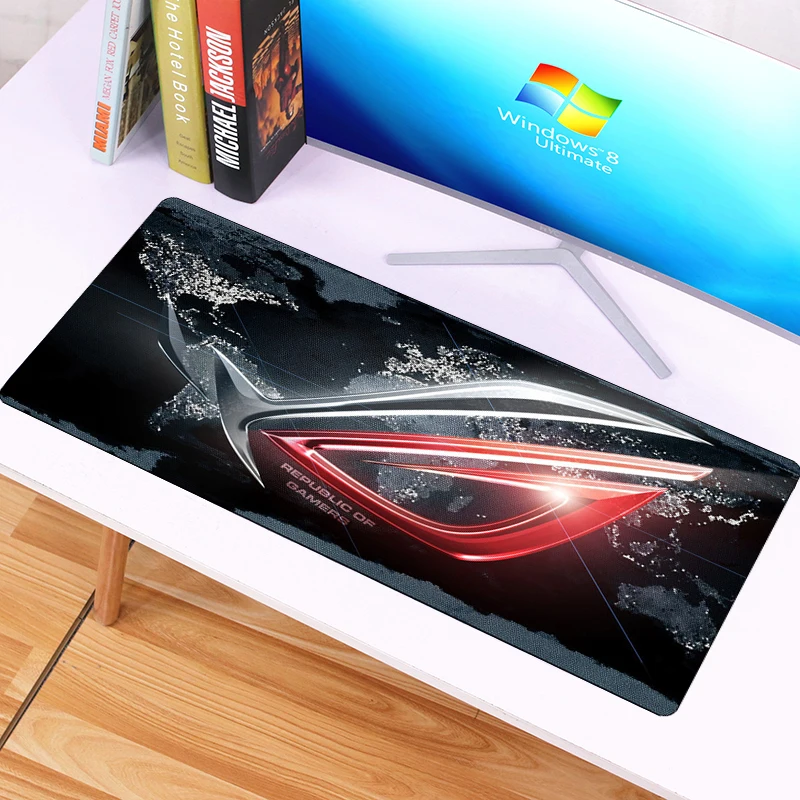 Игровой коврик для мыши 70x30 см большой ASUS Настольный с блокировкой края модный