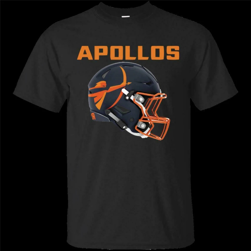 Orlando Apollos футболка для фаната Alliance Of Американский футбол черная подарок забавная