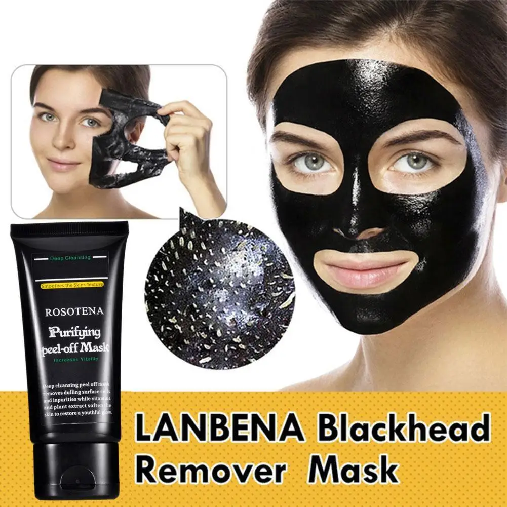 

Blackhead Remover Nose Black Mask Face Care Acne Treatment Peel Off Oil Control Mask Pore Deep Cleaning Bamboo Charcoal Mask