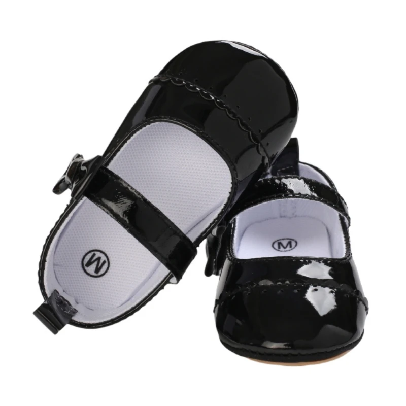 

summer Newborn PU Leather Shoes girl Soft Sole Non-slip bow Princess shoes Toddle baby solid color shoes First Walkers Prewalke