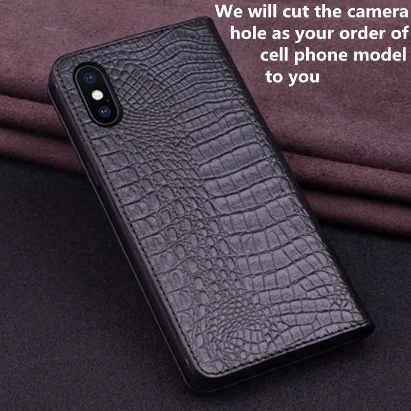 

Luxury Business Magnetic Holder Genuine Real Leather Flip Case For HTC U11 Plus/HTC U11/HTC U11 Eyes Phone Case Standing Coque
