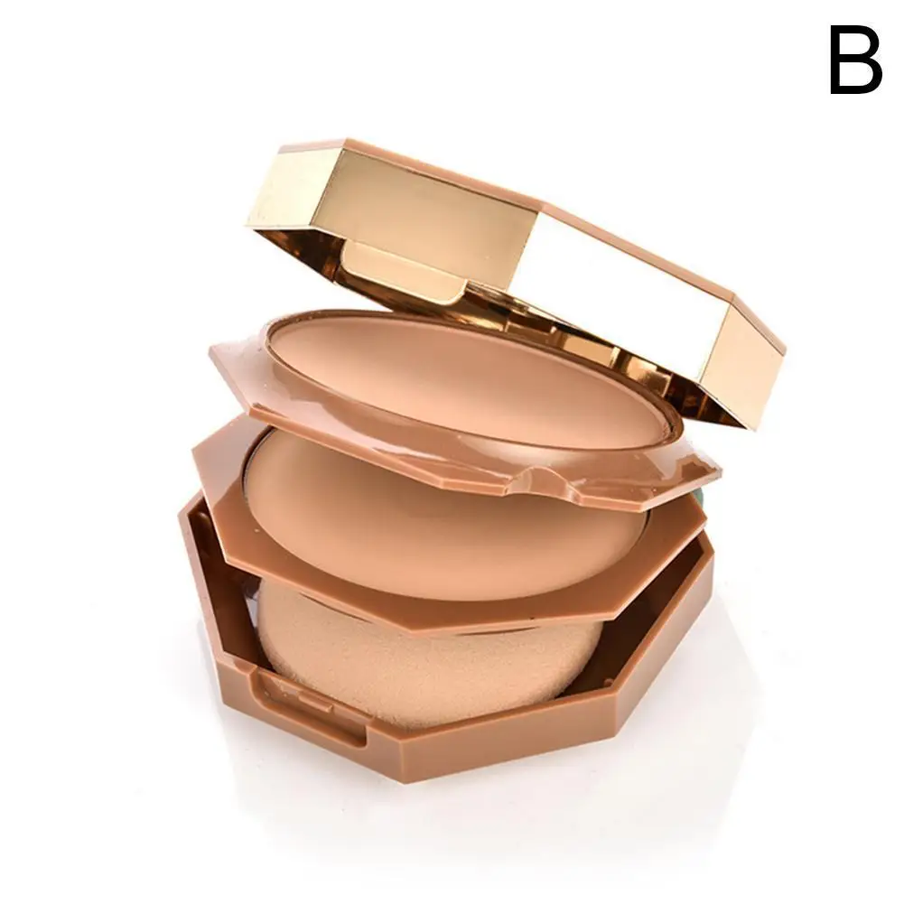 Натуральная пудра для лица с полным покрытием стойкая водостойкая верхние слои