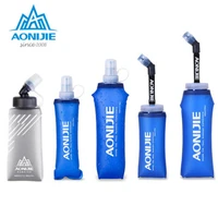 aonijie 450ml 500ml waist bags soft flask folding collapsible water bottle tpu free for running hydration pack vest