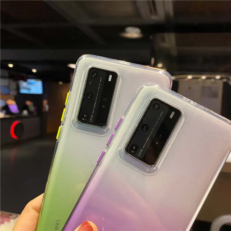 Мягкий чехол с градиентом цвета для Xiaomi Redmi Note 9 7 8 6 redmi note 8T 8A 7A задняя крышка Mi A3 Lite