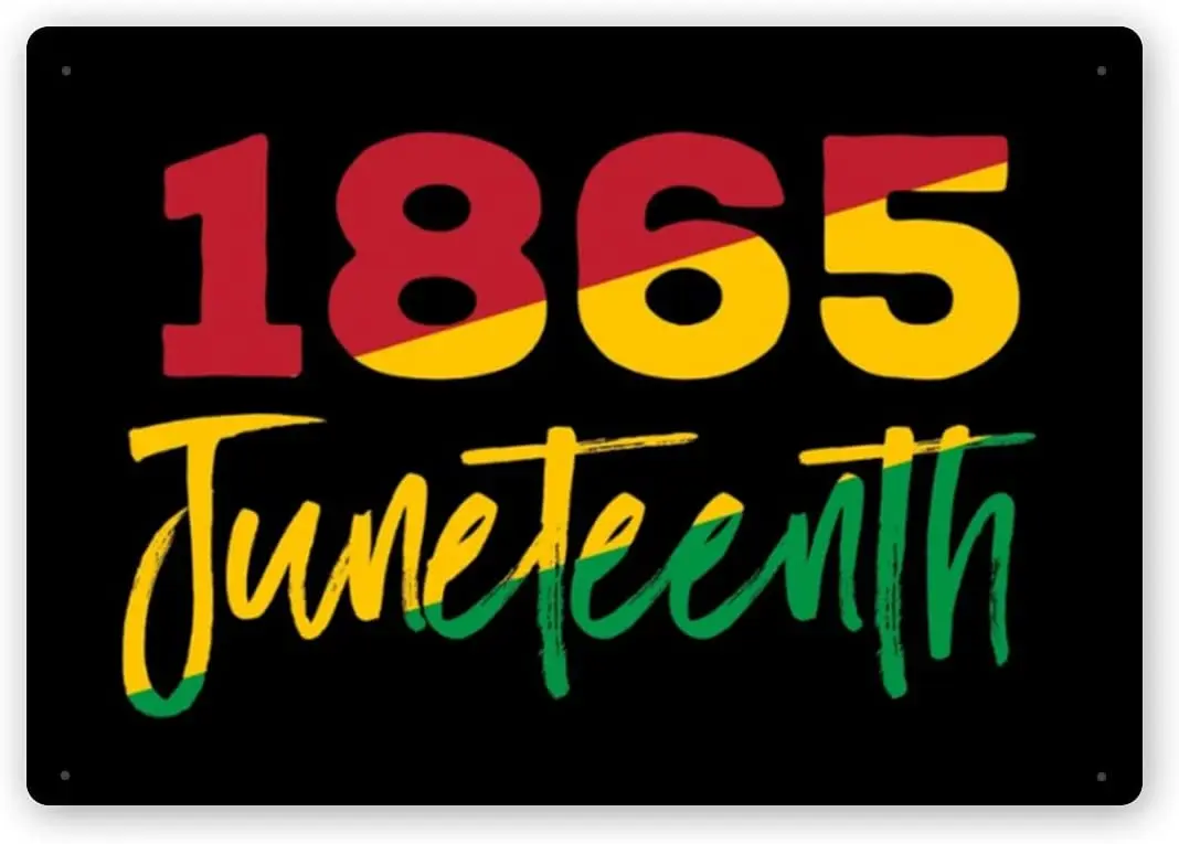 

Metal Tin Sign 1865 Juneteenth Decoration Iron Painting Poster Painting Retro Wall Decoration Bar Home Beer Metal Decoration