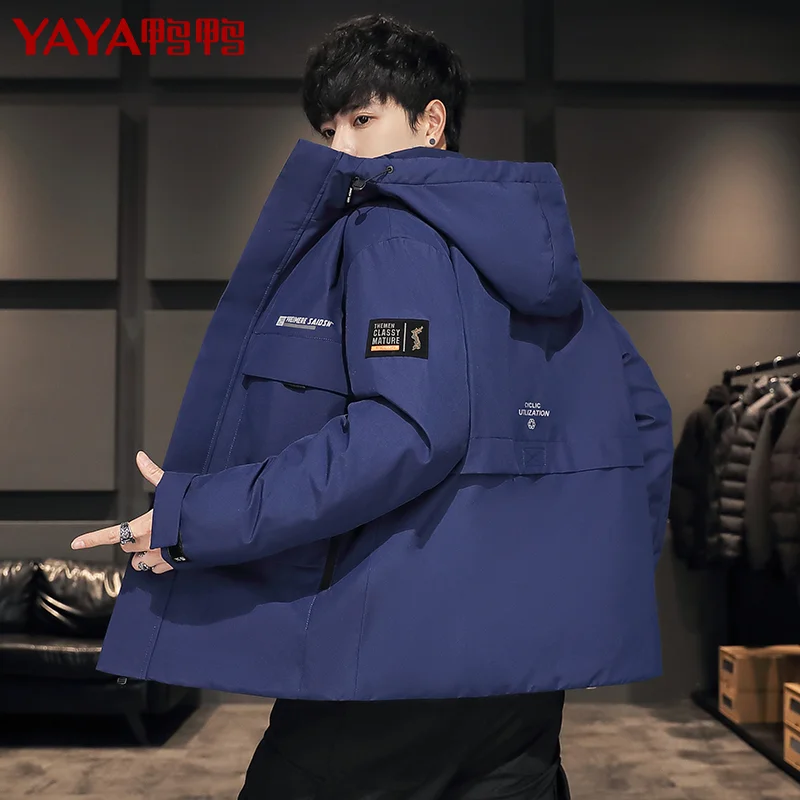 Winter New down Jacket Men's Short Hood Youth Leisure Fashion and Handsome Baggy Coat winter jacket