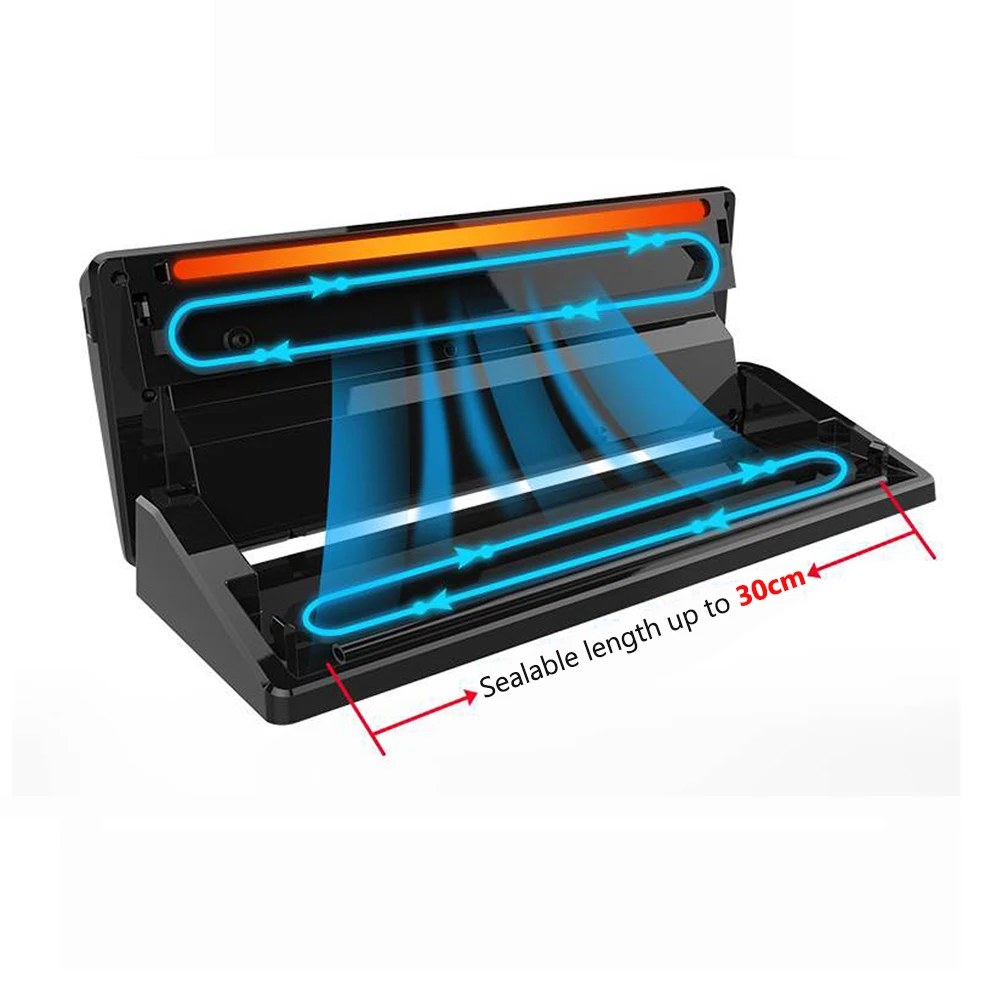 

Vacuum Sealing Machine Home Best Vacuum Sealer Fresh Packaging Machine Food Saver Vacuum Packer with 1roll bag Automatic 110W