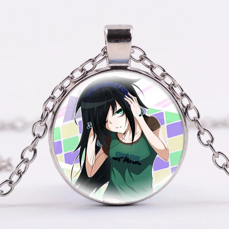 Watamote аниме ожерелье Kuroki Tomoko Nico Tanigawa фигурки цепочка для косплея Чокеры es Glass