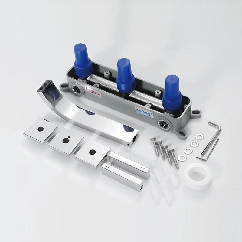 Настенный со встроенной коробкой смесители для раковины черные краны ванной