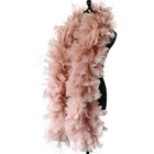 200 г Fulffy кожаные розовые фотообои большие декоративные перья шарф аксессуары для рукоделия украшение для рождественской елки
