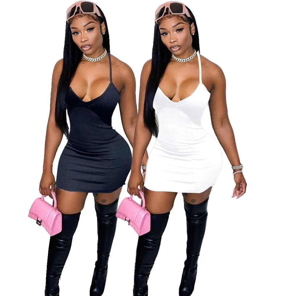 

Женское приталенное платье на бретельках, короткая юбка в европейском и американском стиле, подчеркивающая индивидуальность, лето 2021