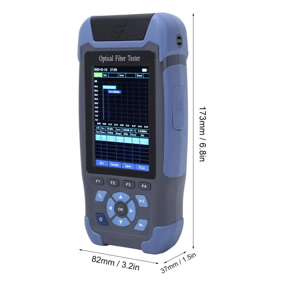 Мини OTDR JW3302S 1310 нм/1550 нм 24/22 дБ + OPM Встроенный 10 мВт VFL источник светильник 60 км |