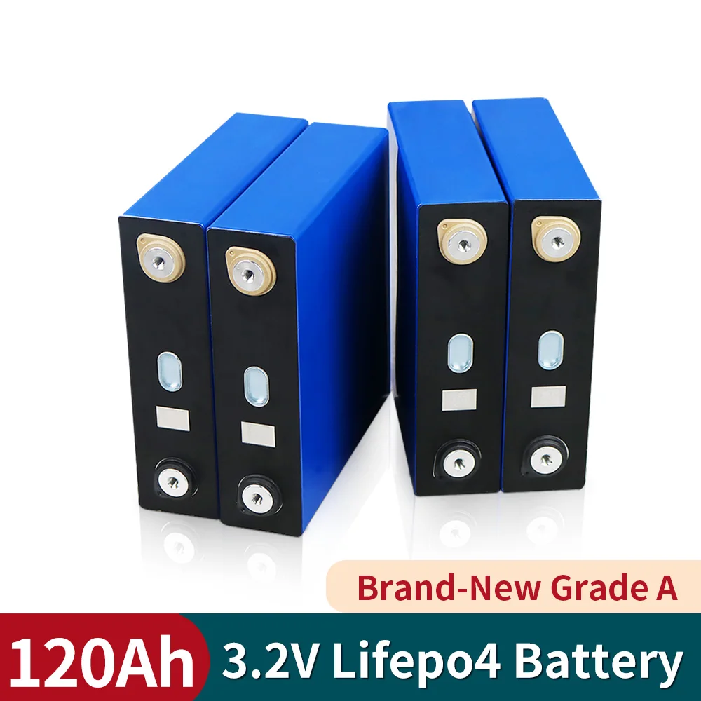 

4-48PCS NEW 3.2V 120Ah lifepo4 battery lithium solar cells not 100Ah/200Ah for pack EV RV Golf EU US TAX FREE