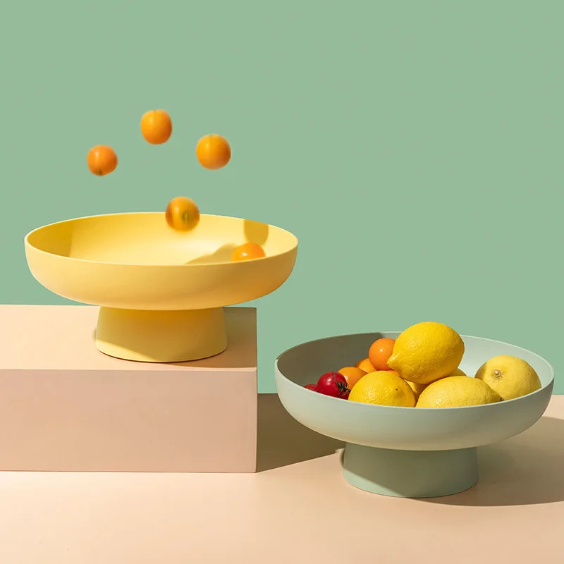 

Creative Macaron Color Fruit Drain Basket Snack Storage Tray Multi-function Strainer Detachable Candy Plate