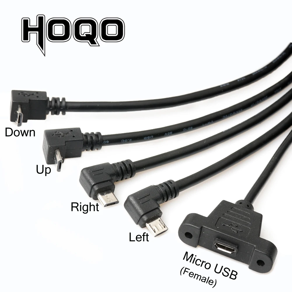 5 контактный панельный кронштейн Micro USB штекер 2 0 к удлинительному кабелю мама с