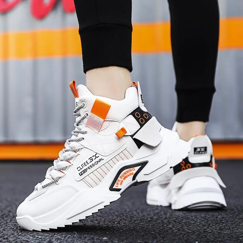 

Anti-Slip Sport Shoes Male Number 46 Men's High Top Sneakers Luxo Summer Men's Sports Shoes Grey Running Tennis Seasons Tennis