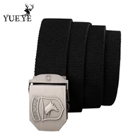 new mens tight fitting belt breathable canvas belt light military uniform military uniform household eagle head fashion jeans