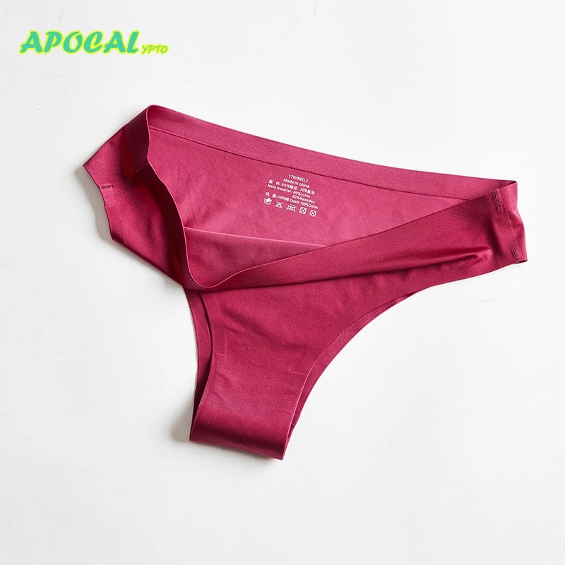 APOCAL Ice Silk Tanga женские трусики женское нижнее белье стринги и Бесшовные хлопковые