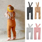 Чулки детские хлопковые эластичные однотонные с высокой талией, леггинсы девятого размера