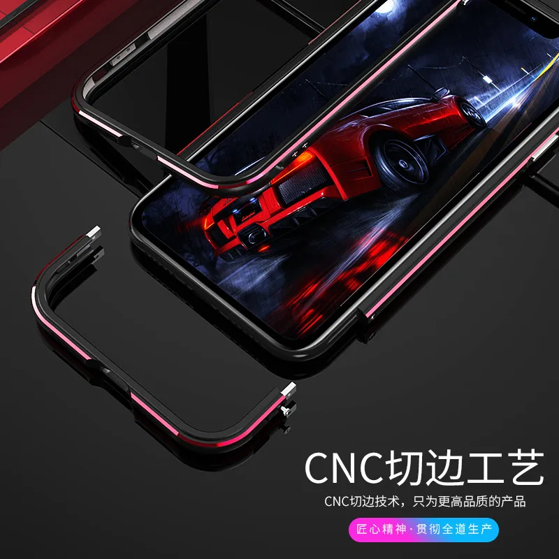 

Bumper Case For iPhone 11 /11 Pro/11 Pro Max Aluminum metal Frame Slim Cover phone case + carmera Protector iphone11 pro max