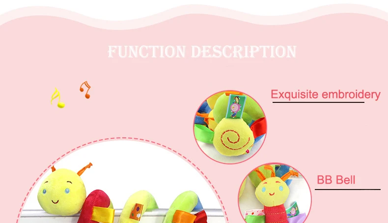 Детская коляска для новорожденных, игрушки, милая улитка, модель кровати, подвесная Развивающая погремушка, WJ414