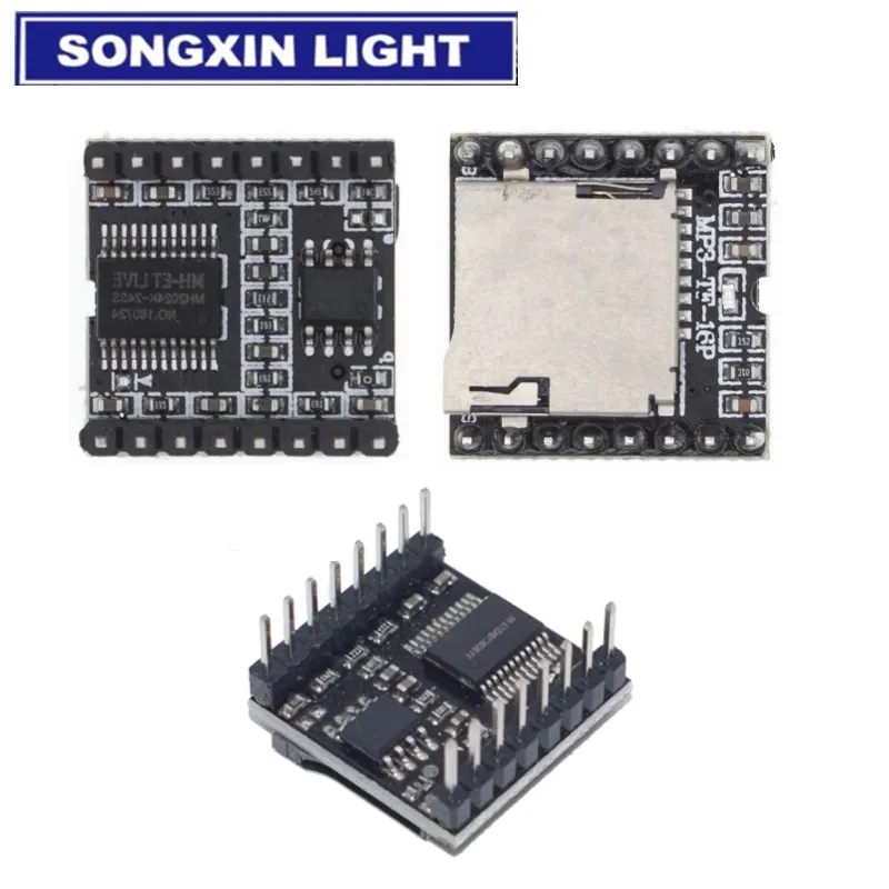 1 шт. мини модуль MP3 плеера TF карта u диск mp3 плеер аудио голосовой плата для Arduino DF