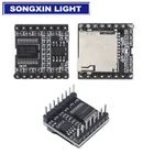 Плата аудио декодера DFPlayer, 10 шт.лот, Mini-YX520D, с модулем MP3-плеера, TF-карты, U-диска, плата аудио декодера для Arduino DF Play IO Serial