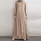 Мусульманские платья, кафтан, абайя, женское модное вечернее платье, кружевное лоскутное длинное платье, турецкое платье, женское мусульманское платье